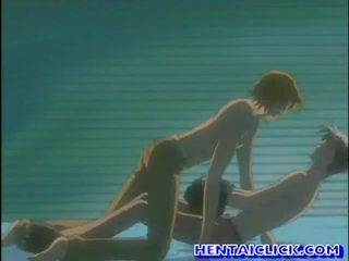Anime gay having hardcore anal adult video on couch